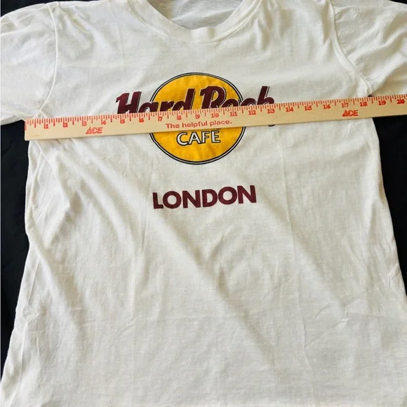 Hard Rock Cafe London White Short Sleeve Tee Shirt Women’s Large - Picture 5 of 9